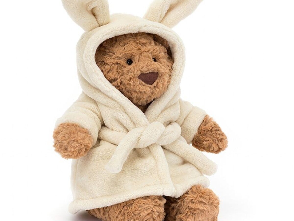 jellycat bartholomew bear bathrobe - Quest Gifts Ltd