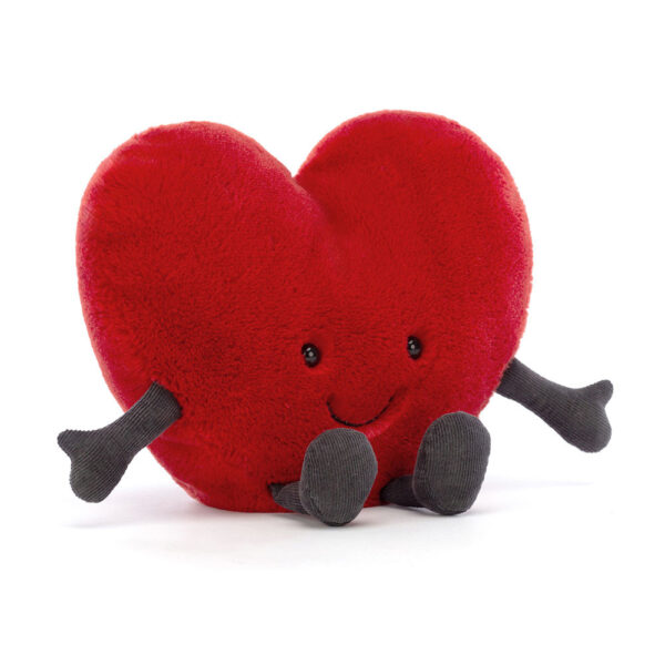 jellycat amuseables red heart large