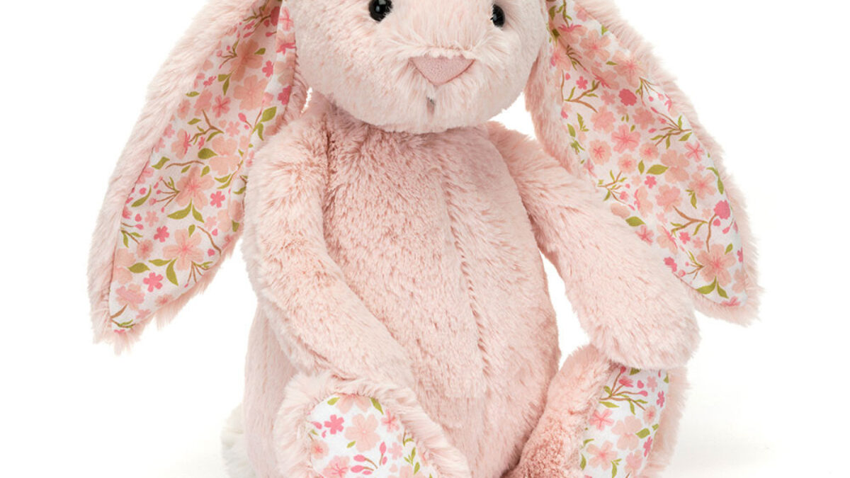 jellycat blossom blush bunny 'cherry' medium - Quest Gifts Ltd
