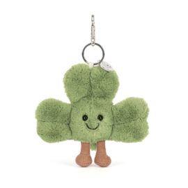 jellycat amuseables siofra shamrock bag charm