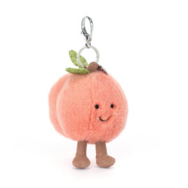 jellycat amuseablles peach bag charm
