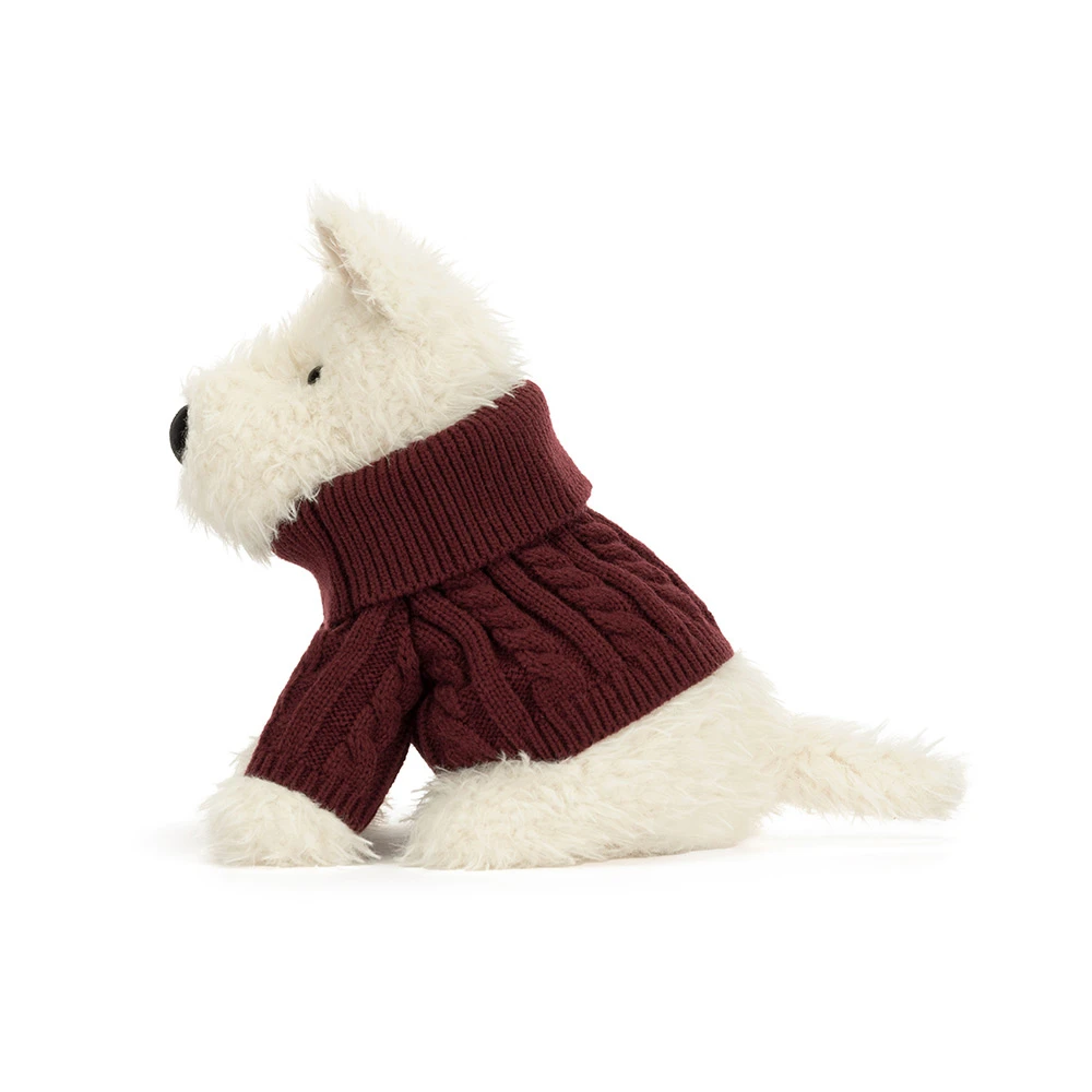 Jellycat Munro Scottie Dog 'Winter Jumper' - Image 2