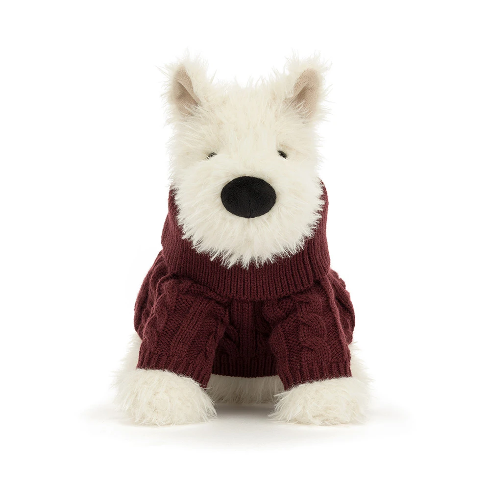 Jellycat Munro Scottie Dog 'Winter Jumper' - Image 3
