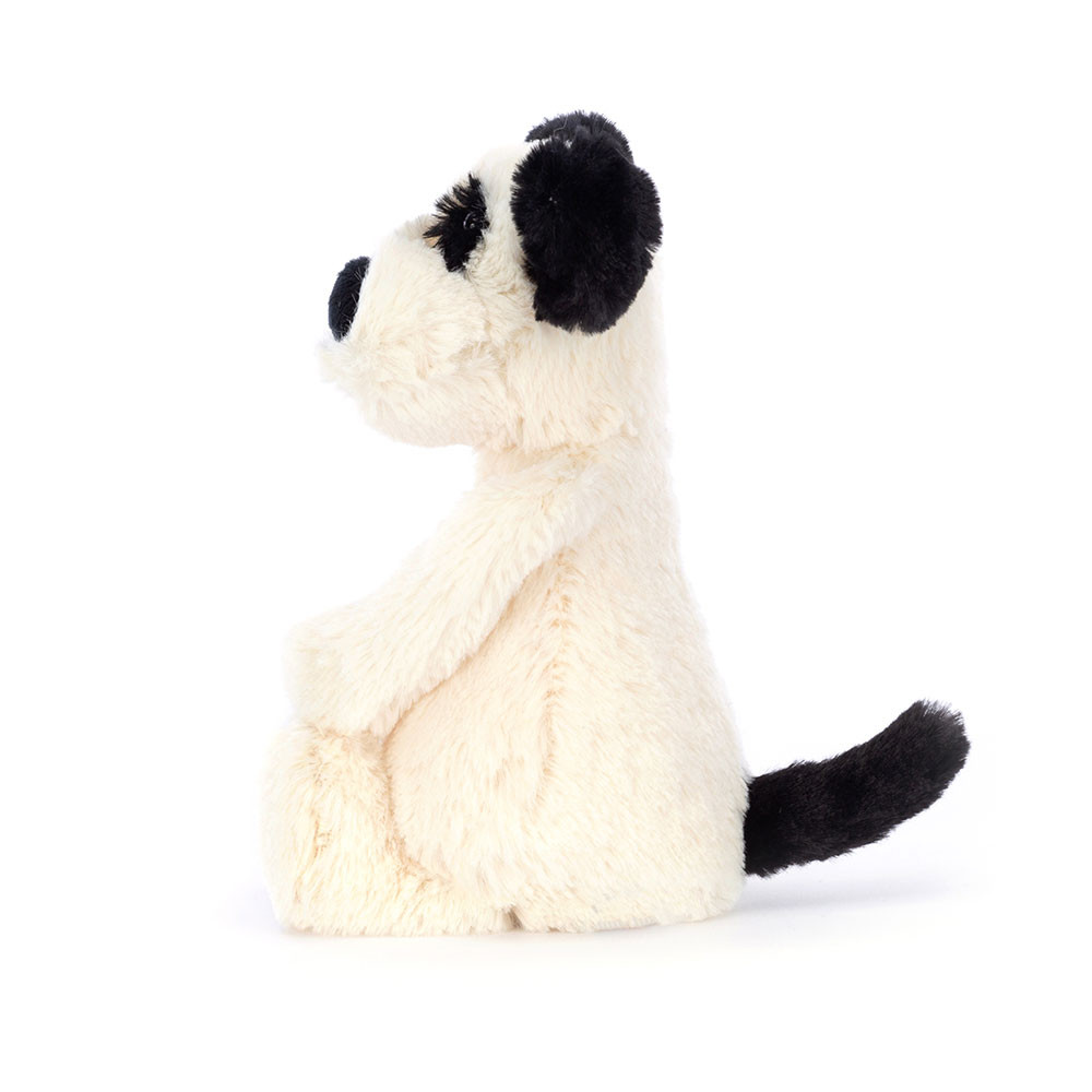 jellycat bashful black & cream puppy rufferty small - Image 2